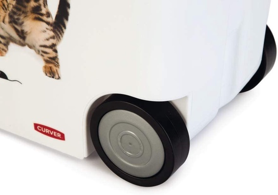 Contenedor para pienso gatos con ruedas 12kg 35 litros